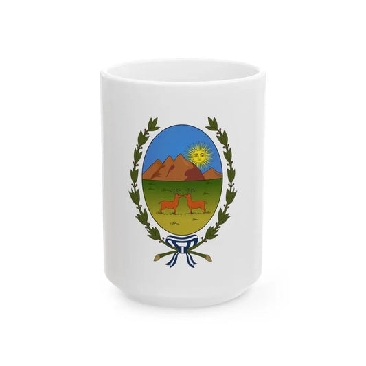 Flag of San Luis Province Argentina - White Coffee Mug 15oz - Go Mug Yourself