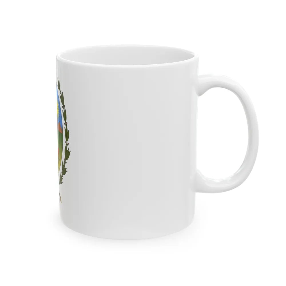 Flag of San Luis Province Argentina - White Coffee Mug-Go Mug Yourself