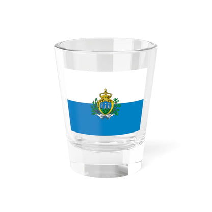 Flag of San Marino pre-2011 (San Marino) Shot Glass 1.5oz 1.5oz - Go Mug Yourself