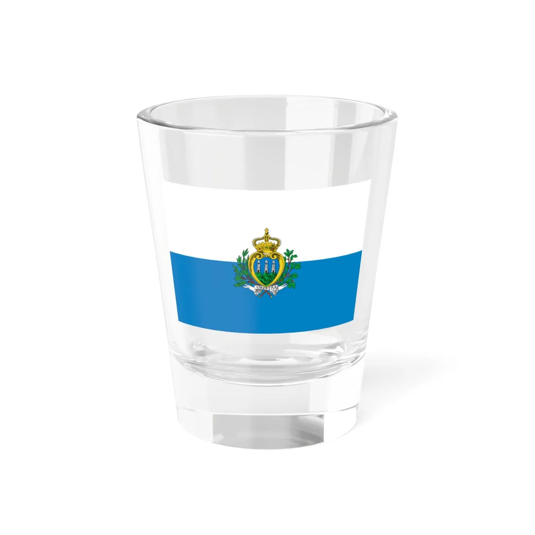 Flag of San Marino pre2011 3-2 (San Marino) Shot Glass 1.5oz 1.5oz - Go Mug Yourself