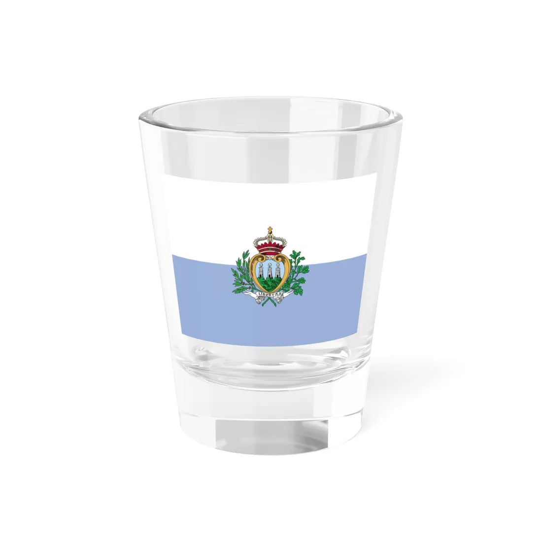 Flag of San Marino WFB 2004 (San Marino) Shot Glass 1.5oz 1.5oz - Go Mug Yourself