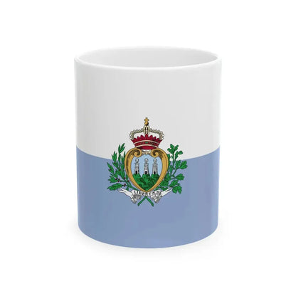 Flag of San Marino WFB 2004 (San Marino) White Coffee Mug 11oz - Go Mug Yourself