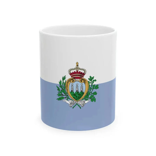 Flag of San Marino WFB 2004 (San Marino) White Coffee Mug 11oz - Go Mug Yourself