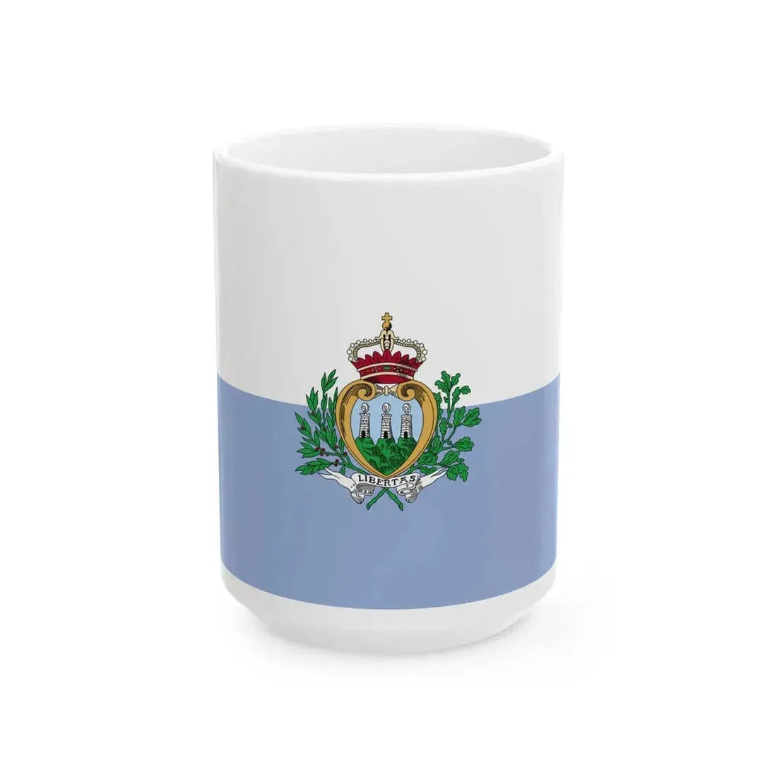 Flag of San Marino WFB 2004 (San Marino) White Coffee Mug 15oz - Go Mug Yourself