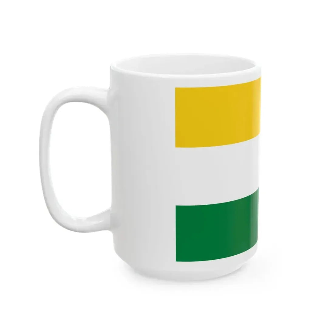 Flag of San Miguel de Los Bancos (Ecuador) White Coffee Mug - Go Mug Yourself