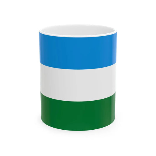 Flag of San Miguel de Velasco Bolivia (Bolivia) White Coffee Mug 11oz - Go Mug Yourself