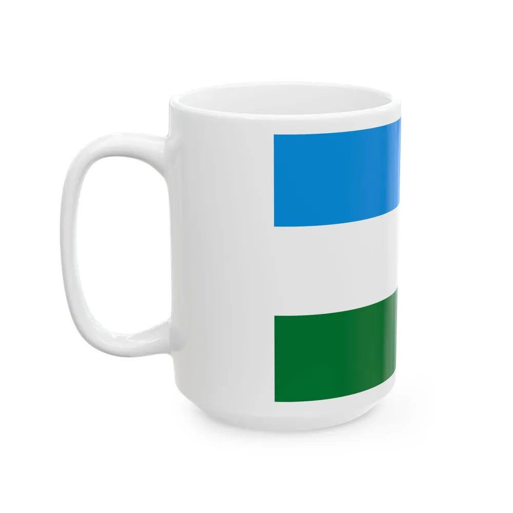 Flag of San Miguel de Velasco Bolivia (Bolivia) White Coffee Mug - Go Mug Yourself