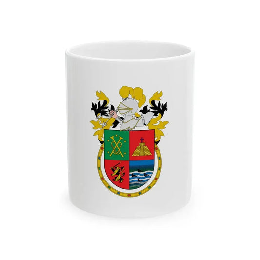 Flag of San Pedro Cholula Puebla (Mexico) White Coffee Mug 11oz - Go Mug Yourself