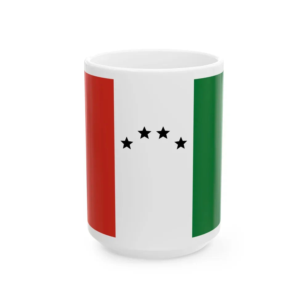 Flag of San Rafael de Velasco Bolivia (Bolivia) White Coffee Mug 15oz - Go Mug Yourself