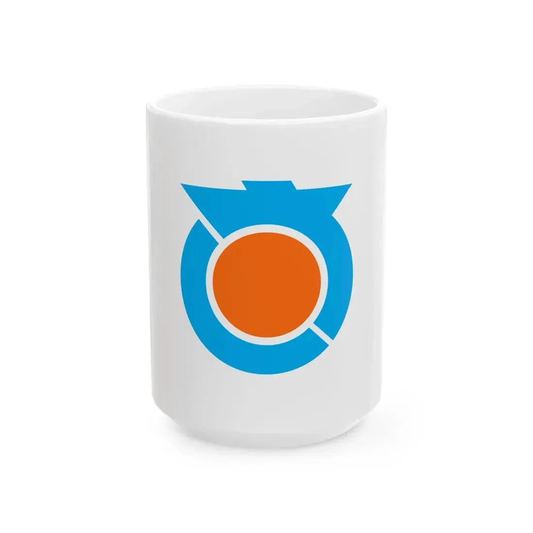 Flag of Sanagochi Tokushima (Japan) White Coffee Mug 15oz - Go Mug Yourself