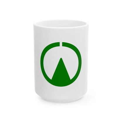 Flag of Sanbu-town Chiba 1964-2006 (Japan) White Coffee Mug 15oz - Go Mug Yourself