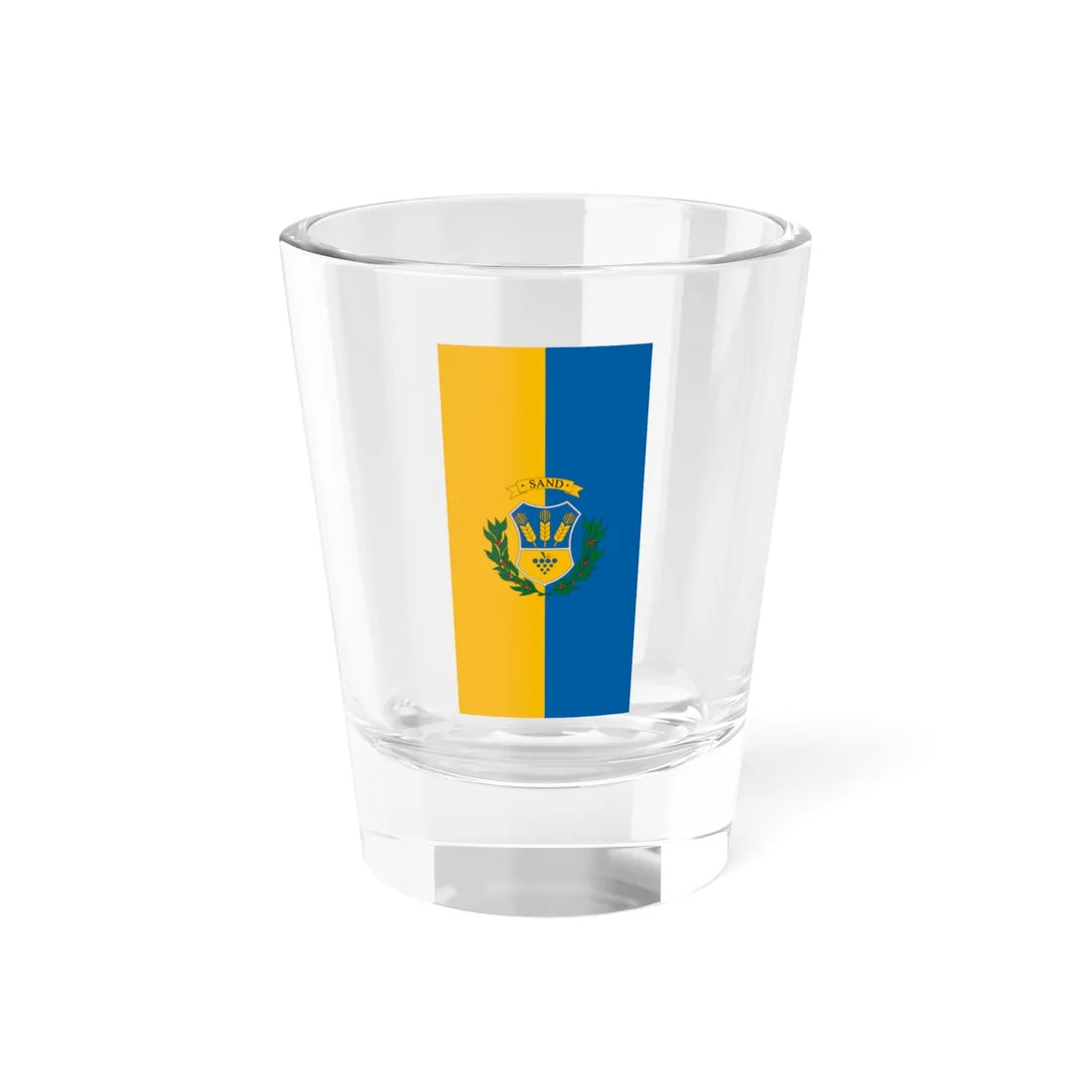 Flag of Sand Hungary (Hungary) Shot Glass 1.5oz 1.5oz - Go Mug Yourself