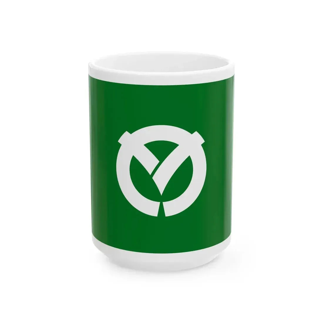 Flag of Sanda Hyogo (Japan) White Coffee Mug 15oz - Go Mug Yourself