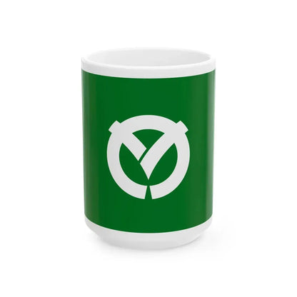 Flag of Sanda Hyogo (Japan) White Coffee Mug 15oz - Go Mug Yourself