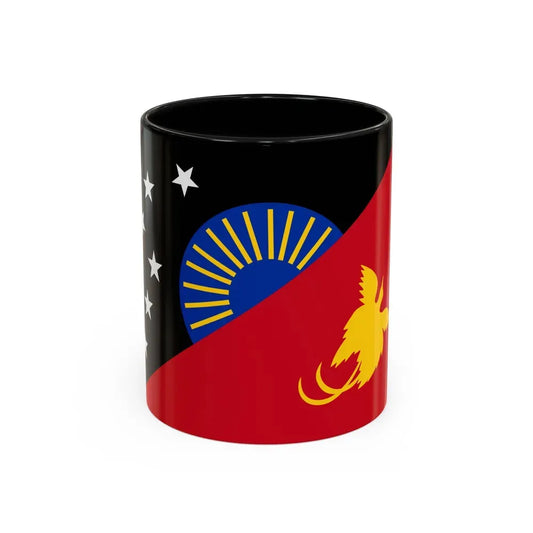 Flag of Sandaun Papa New Guinea - Accent Coffee Mug 11oz Black - Go Mug Yourself