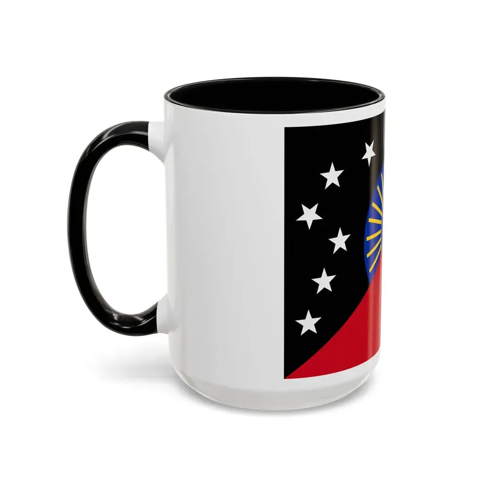 Flag of Sandaun Papa New Guinea - Accent Coffee Mug - Go Mug Yourself