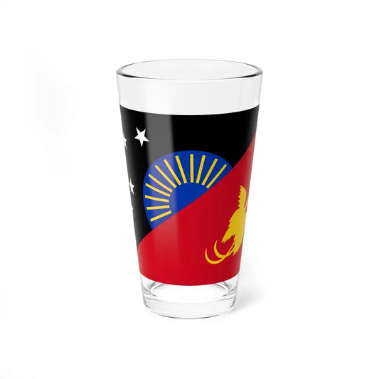 Flag of Sandaun Papa New Guinea - Pint Glass 16oz 16oz - Go Mug Yourself