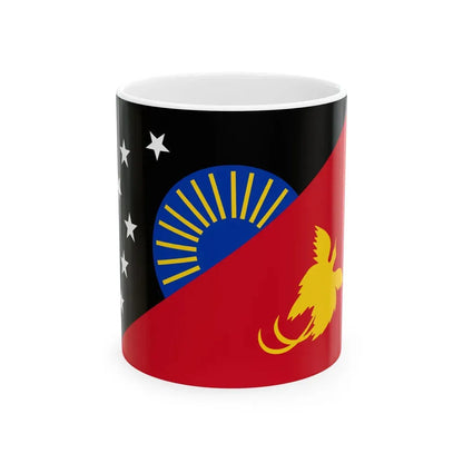 Flag of Sandaun Papa New Guinea - White Coffee Mug 11oz - Go Mug Yourself