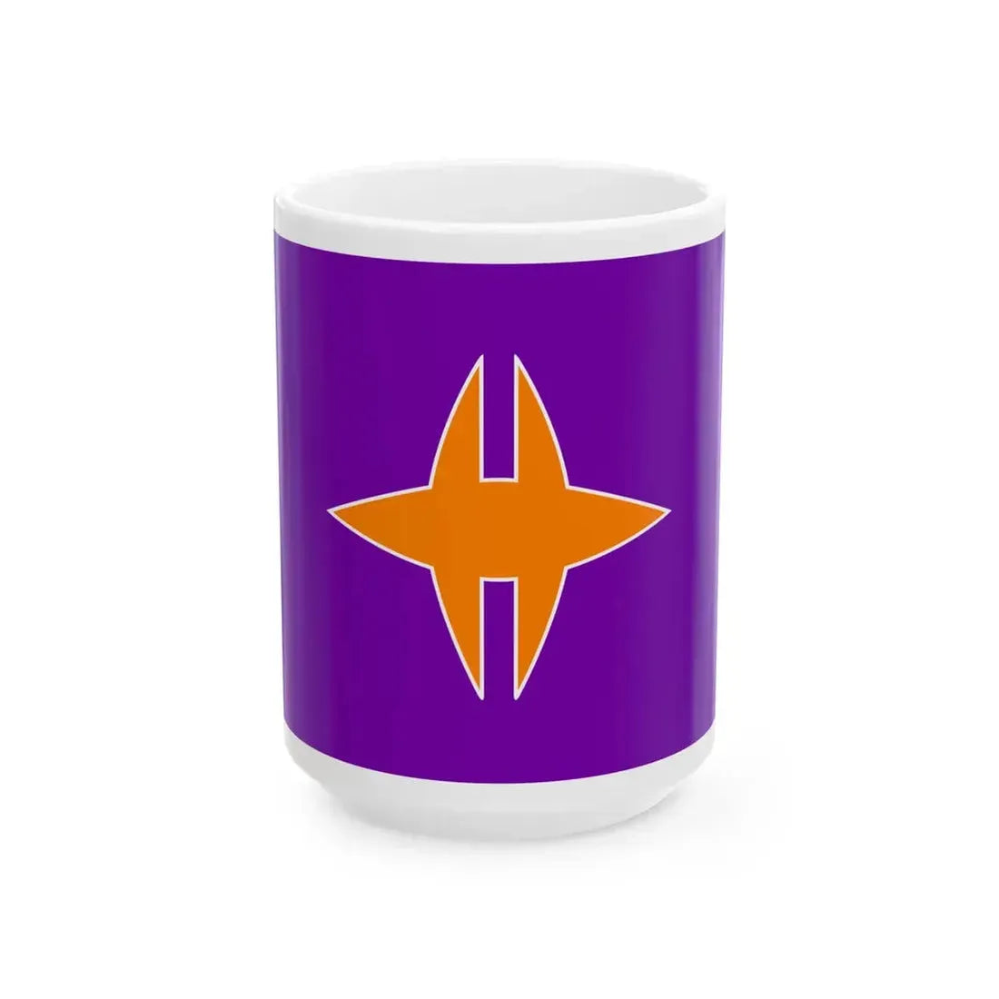 Flag of Sangawa Kagawa 1969-2002 (Japan) White Coffee Mug 15oz - Go Mug Yourself