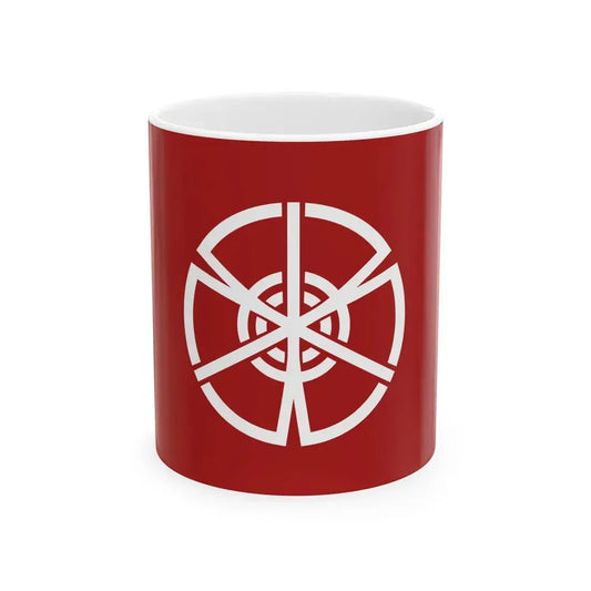 Flag of Sanko Oita 1961-2005 (Japan) White Coffee Mug 11oz - Go Mug Yourself