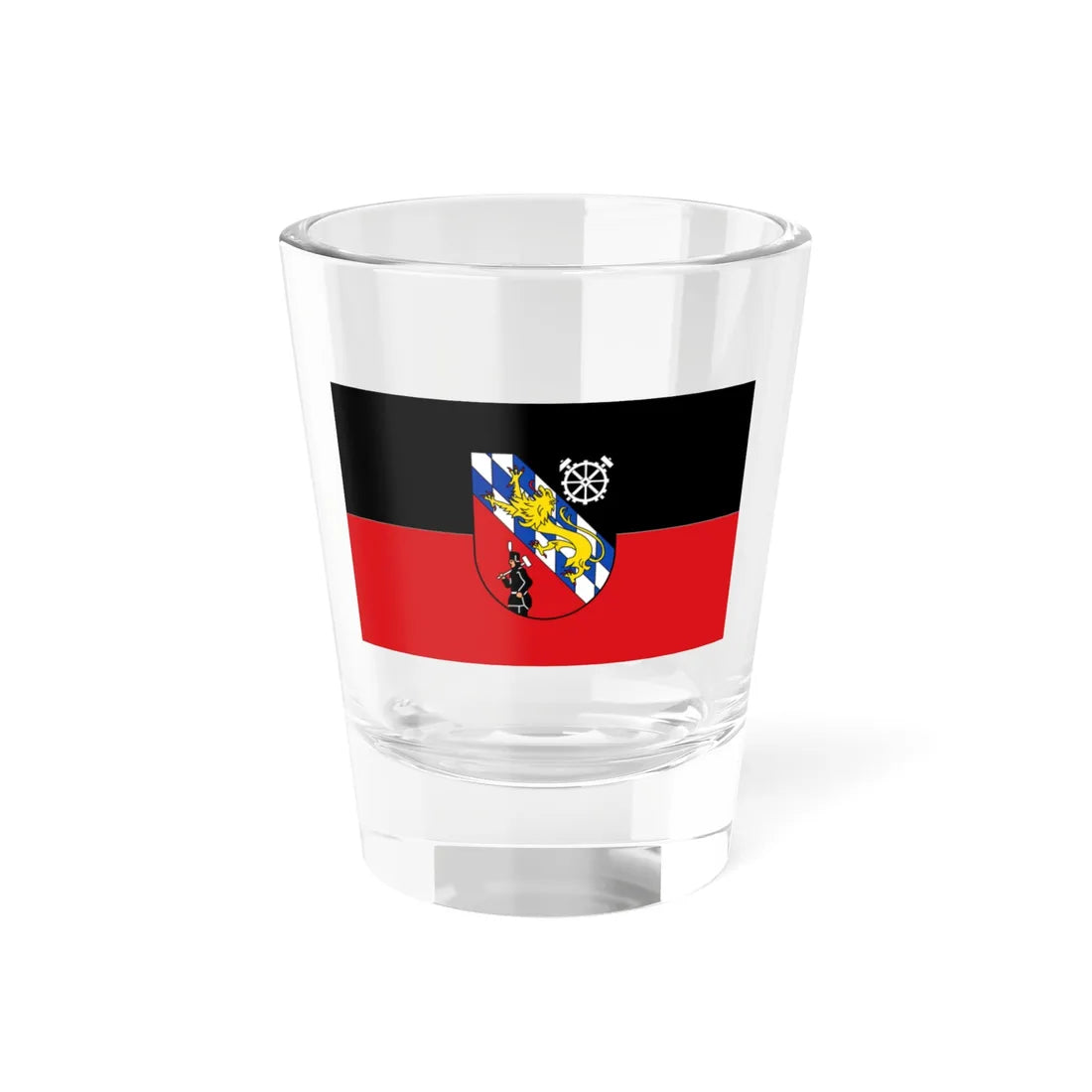 Flag of Sankt Ingbert (Germany) Shot Glass 1.5oz 1.5oz - Go Mug Yourself