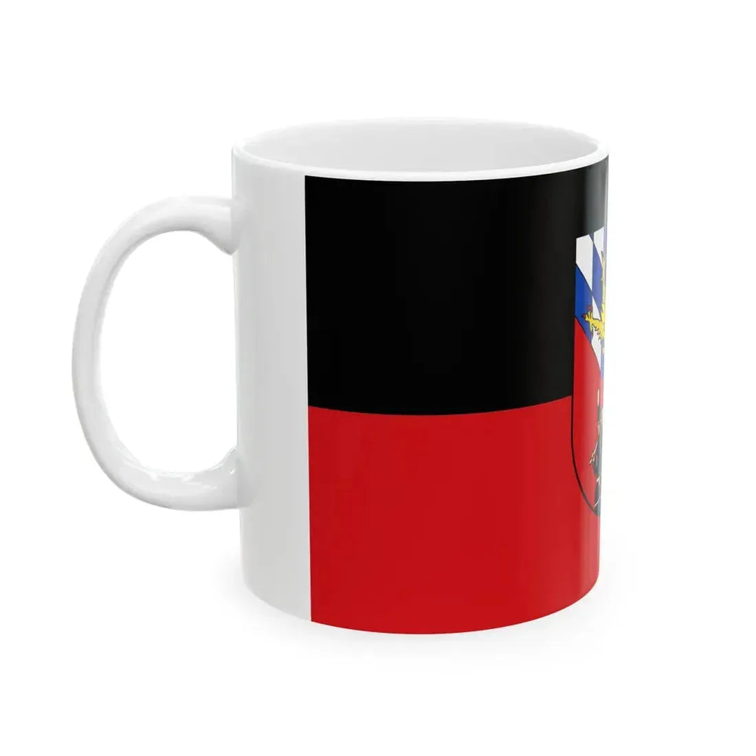 Flag of Sankt Ingbert (Germany) White Coffee Mug - Go Mug Yourself