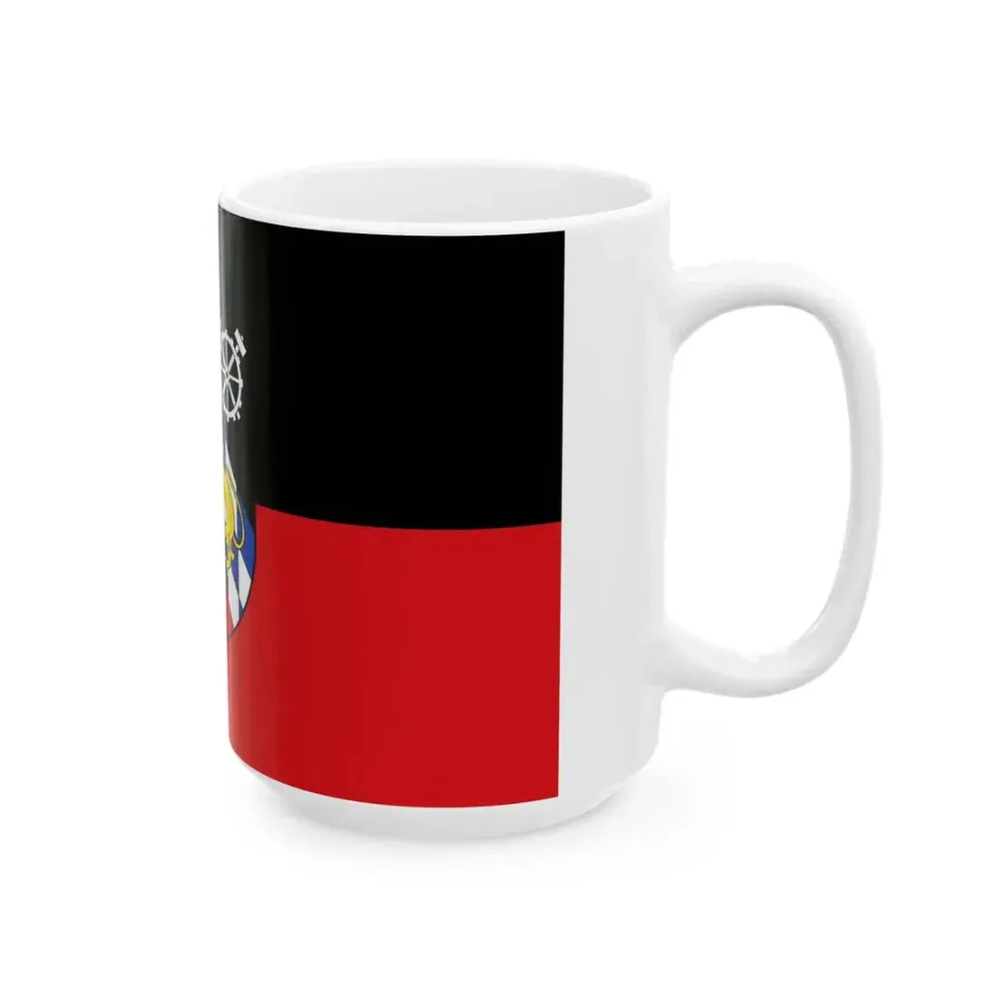 Flag of Sankt Ingbert (Germany) White Coffee Mug - Go Mug Yourself