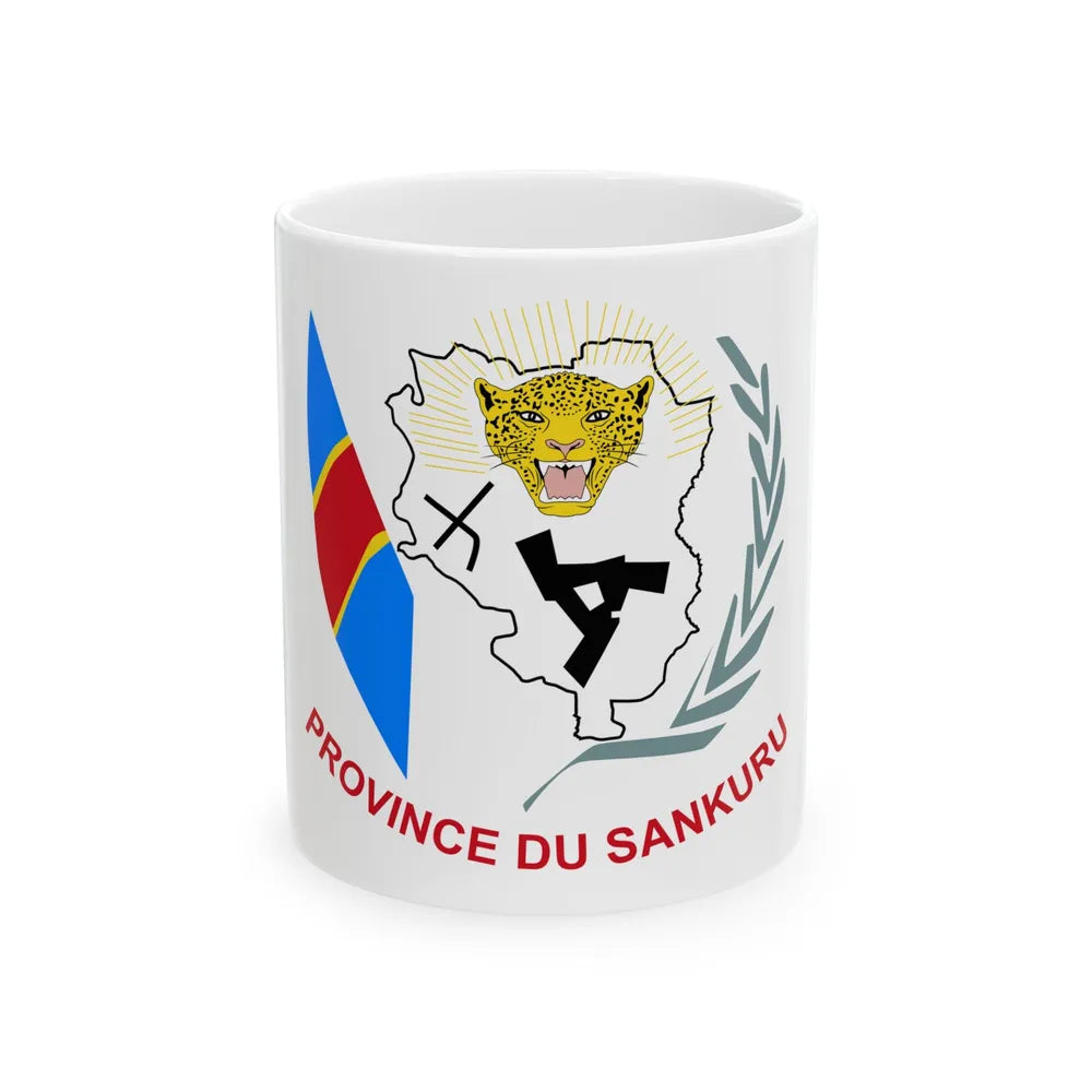 Flag of Sankuru Province (Congo) White Coffee Mug 11oz - Go Mug Yourself