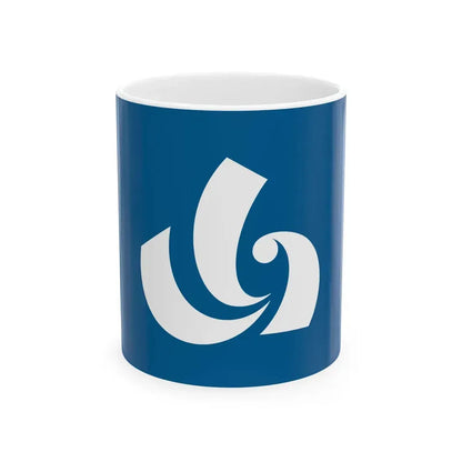 Flag of Sanmu Chiba (Japan) White Coffee Mug 11oz - Go Mug Yourself