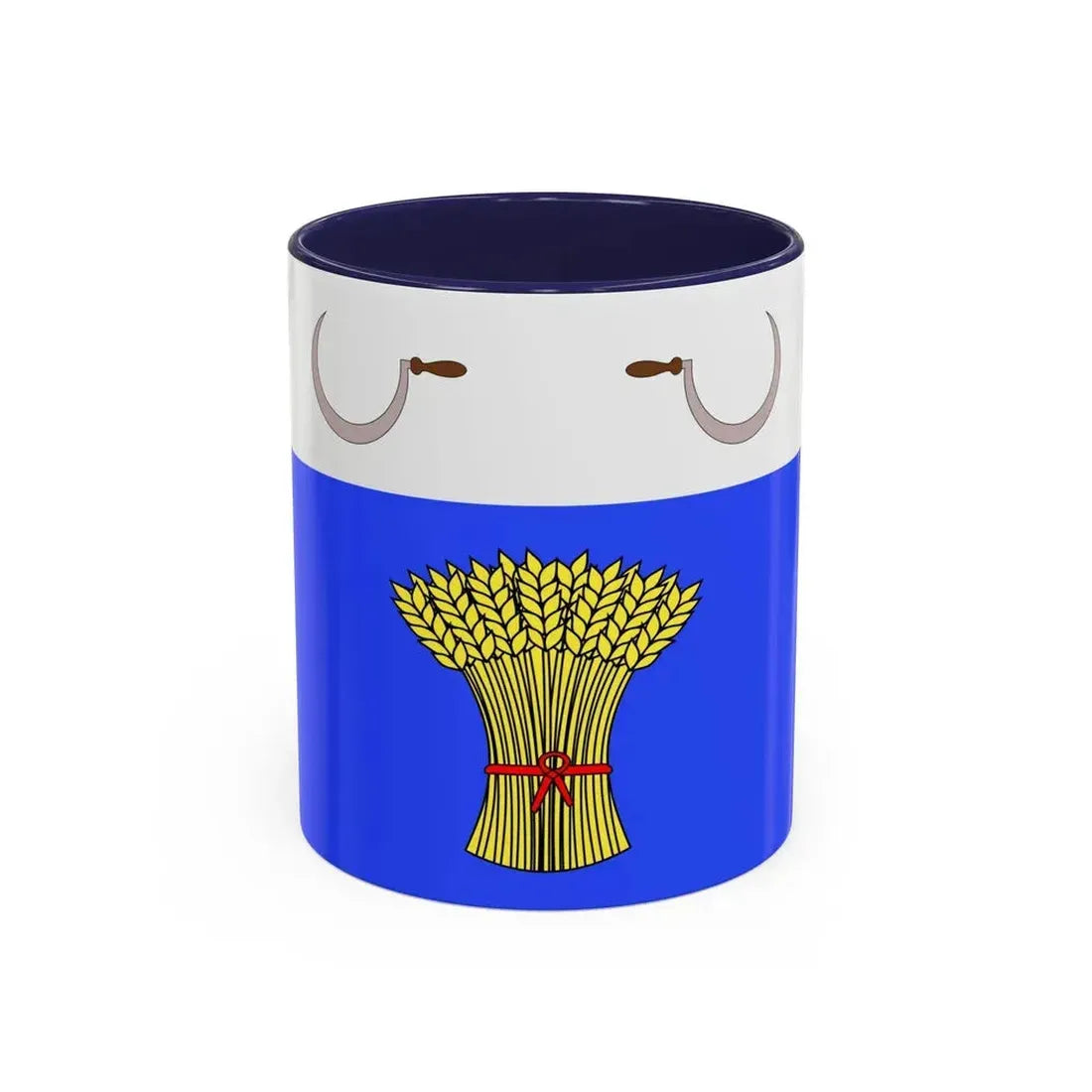 Flag of Sannat Malta - Accent Coffee Mug 11oz Navy - Go Mug Yourself
