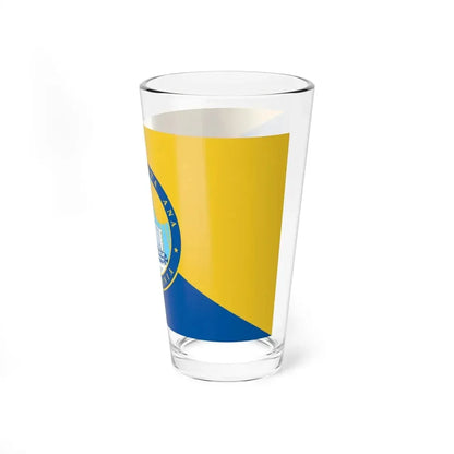 Flag of Santa Ana, California - Pint Glass 16oz - Go Mug Yourself