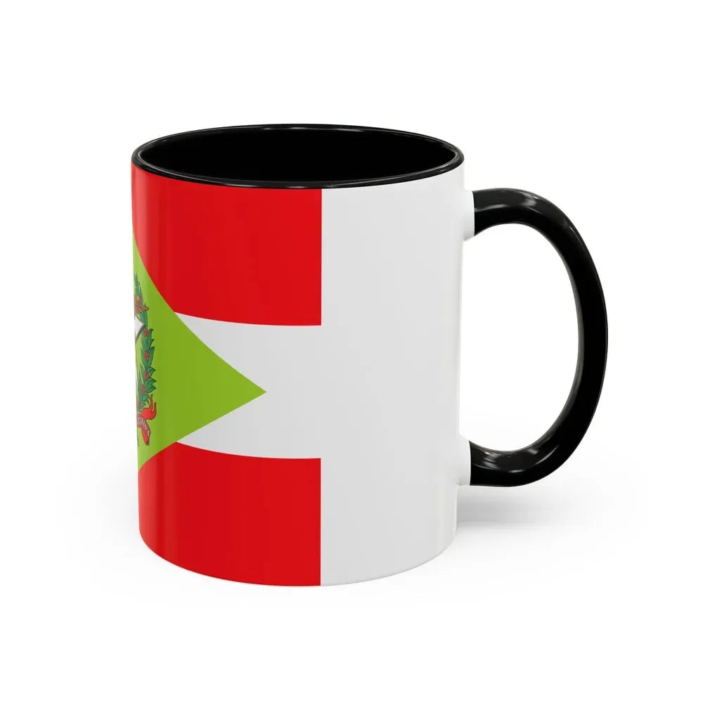 Flag of Santa Catarina Brazil - Accent Coffee Mug - Go Mug Yourself