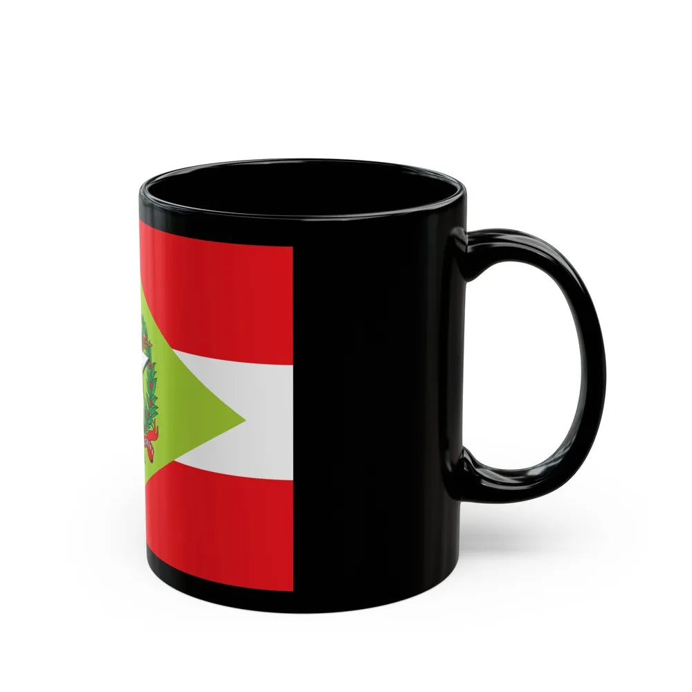 Flag of Santa Catarina Brazil - Black Coffee Mug-Go Mug Yourself