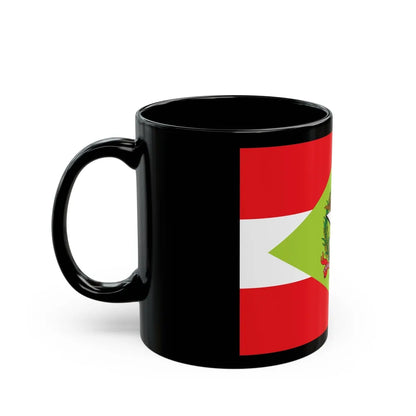 Flag of Santa Catarina Brazil - Black Coffee Mug-Go Mug Yourself