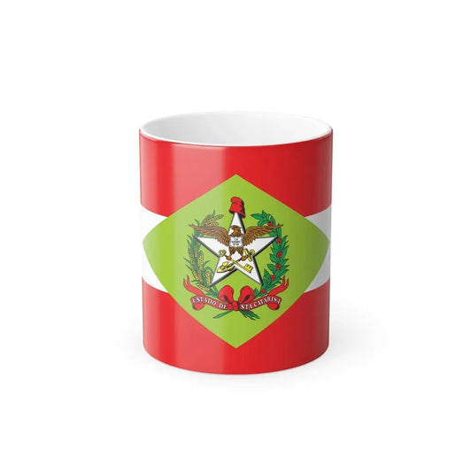 Flag of Santa Catarina Brazil - Color Changing Coffee Mug 11oz - Go Mug Yourself