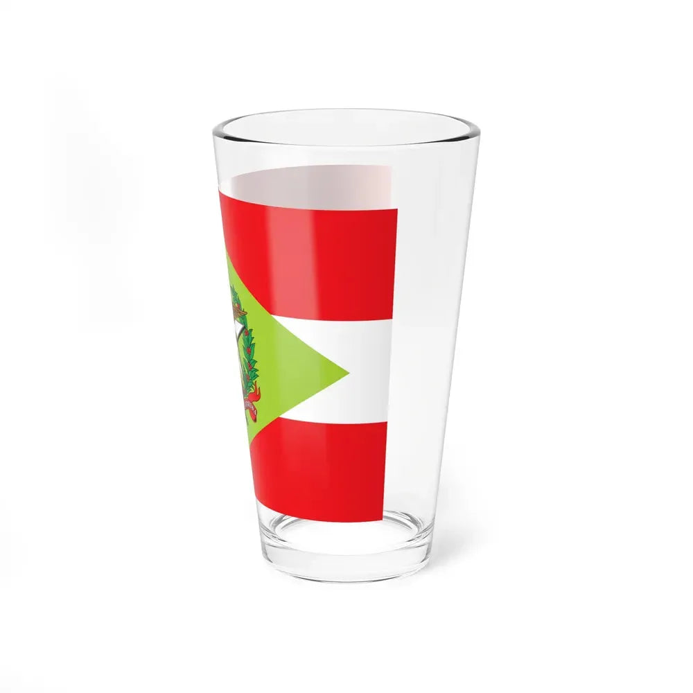 Flag of Santa Catarina Brazil - Pint Glass 16oz - Go Mug Yourself