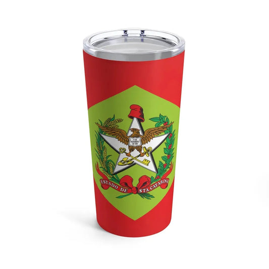 Flag of Santa Catarina Brazil - Tumbler 20oz 20oz - Go Mug Yourself