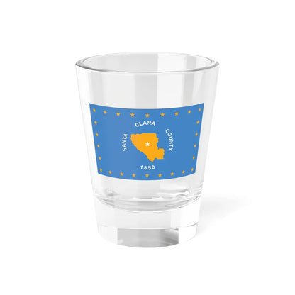 Flag of Santa Clara County California (United States) Shot Glass 1.5oz 1.5oz - Go Mug Yourself