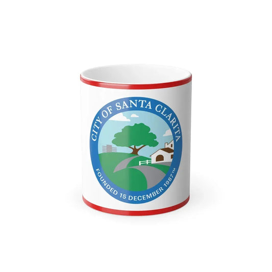 Flag of Santa Clarita, California - Color Changing Coffee Mug 11oz - Go Mug Yourself