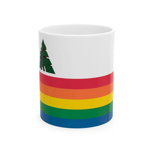 Flag of Santa Cruz County California (United States) White Coffee Mug 11oz - Go Mug Yourself