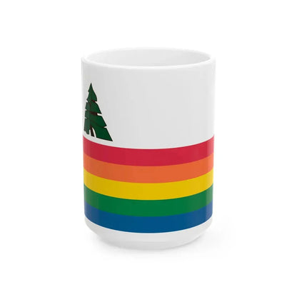 Flag of Santa Cruz County California (United States) White Coffee Mug 15oz - Go Mug Yourself