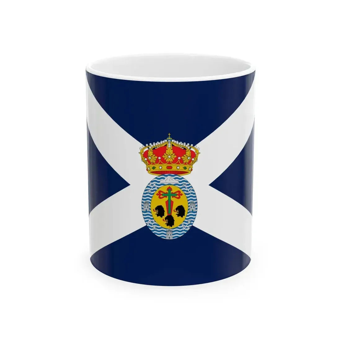 Flag of Santa Cruz de Tenerife Spain - White Coffee Mug 11oz - Go Mug Yourself