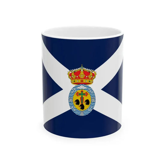 Flag of Santa Cruz de Tenerife Spain - White Coffee Mug 11oz - Go Mug Yourself