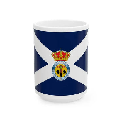 Flag of Santa Cruz de Tenerife Spain - White Coffee Mug 15oz - Go Mug Yourself