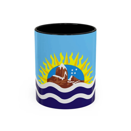 Flag of Santa Cruz Province Argentina - Accent Coffee Mug 11oz Black - Go Mug Yourself