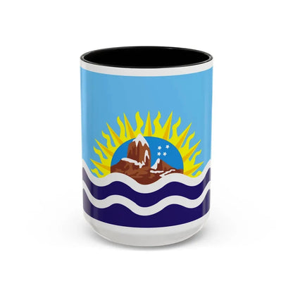 Flag of Santa Cruz Province Argentina - Accent Coffee Mug 15oz Black - Go Mug Yourself