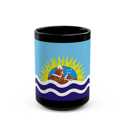 Flag of Santa Cruz Province Argentina - Black Coffee Mug 15oz - Go Mug Yourself
