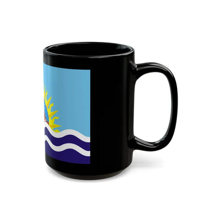 Flag of Santa Cruz Province Argentina - Black Coffee Mug-Go Mug Yourself