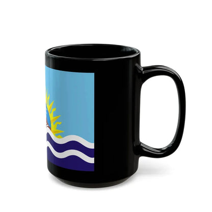 Flag of Santa Cruz Province Argentina - Black Coffee Mug - Go Mug Yourself
