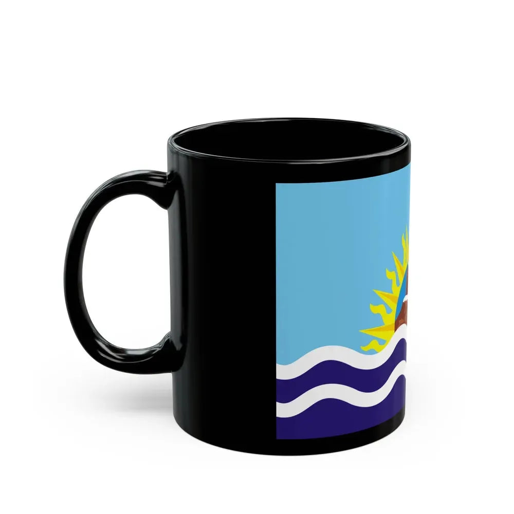 Flag of Santa Cruz Province Argentina - Black Coffee Mug - Go Mug Yourself